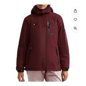 GEMYSE Womens M Mountain Waterproof Ski Snow Jacket Winter Windproof Rain Jacket